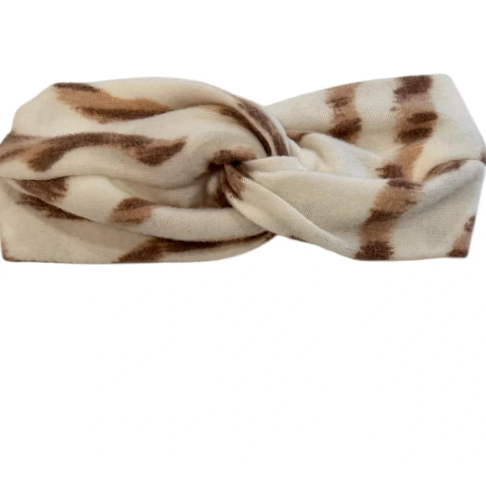 NWOT COLSIE Cute Soft Stretchy Animal Print Twist Knot Lounge PJ Headband